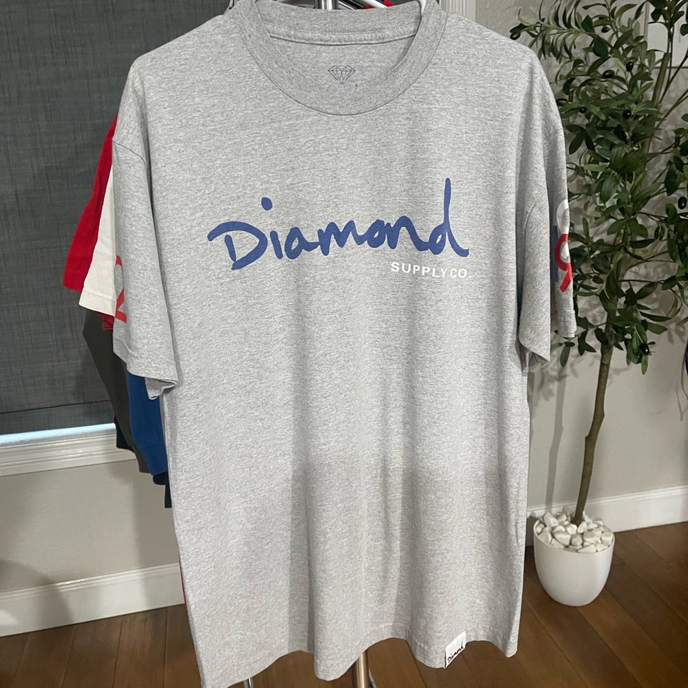 Diamond Supply Co. Gray T-Shirt for Men